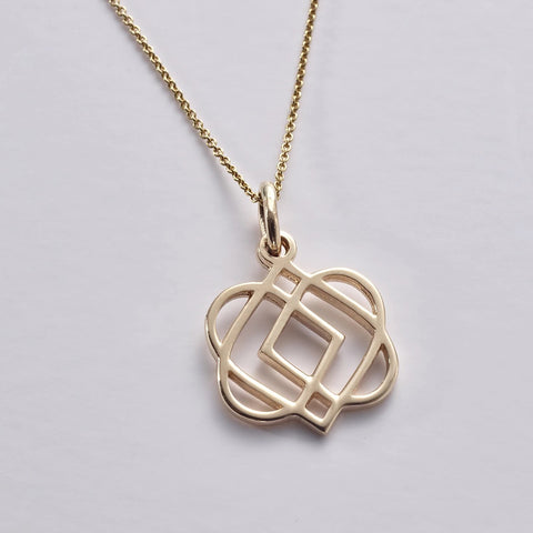 ONS 7 14K: ONENESS Small 14K / 585 Gold Pendant & Chain (wholesale)