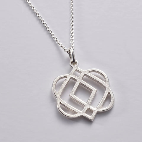 ONS 1 SS: Medium Silver 'ONENESS' Pendant & Chain (wholesale)