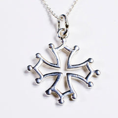 Cathar Cross pendant in sterling silver