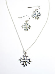 Cathar Cross pendant in sterling silver