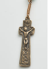 Connemara Marble Irish Penal Rosary with bronze