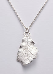 MAG 1 SS: Magdalene oak leaf pendant in sterling silver