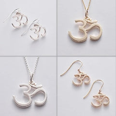 OM 9ct gold/375 gold Pendant and Chain