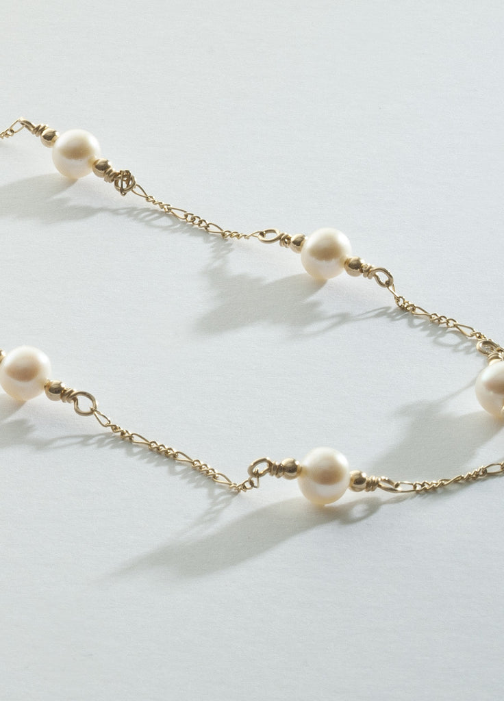 Freshwater Pearl Necklace with 14K gold filled Chaining: long